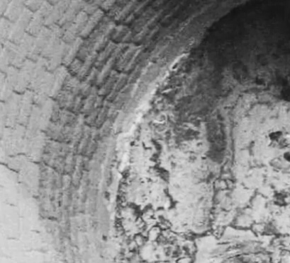 Figure 3.Typical erosion of cladding bricks